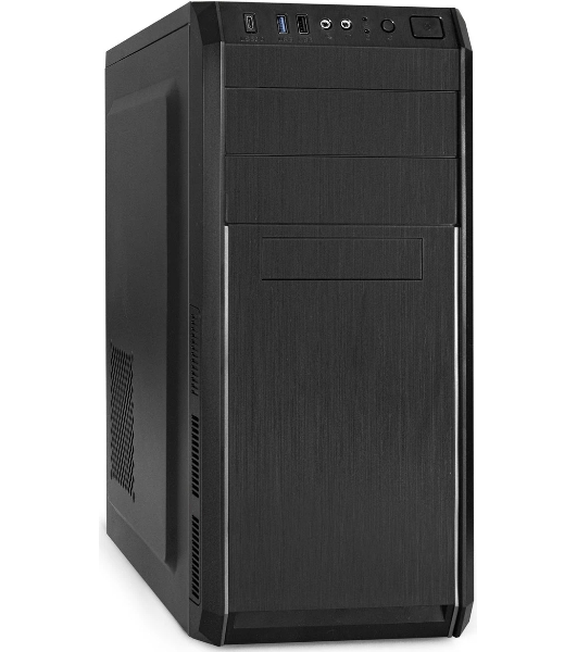 Компьютерный корпус Miditower ExeGate XP-334UC-UNS450 (ATX, БП UNS450 с вент. 12см, 1хUSB/1хUSB 3.0/1хTypeC, аудио, черный)