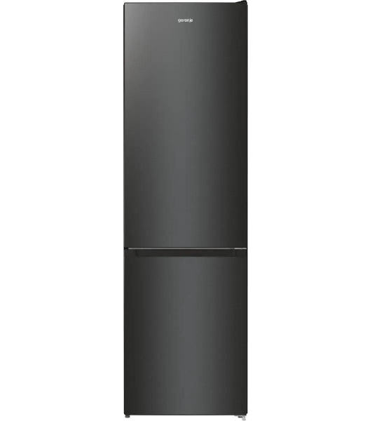 Холодильник Gorenje NRK6202EBXL4 черный матовый двухкамерный 235/96л морозилка снизу, No Frost