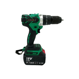 Дрель-шуруповерт Zitrek Green Impact 063-4046, 18 В, 5 Ач, 80 Нм, бесщеточный, ударный