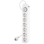 Сетевой фильтр Ippon BK-6-EU-3-10-W 3 м, 6 розеток, белый, коробка, фото 1