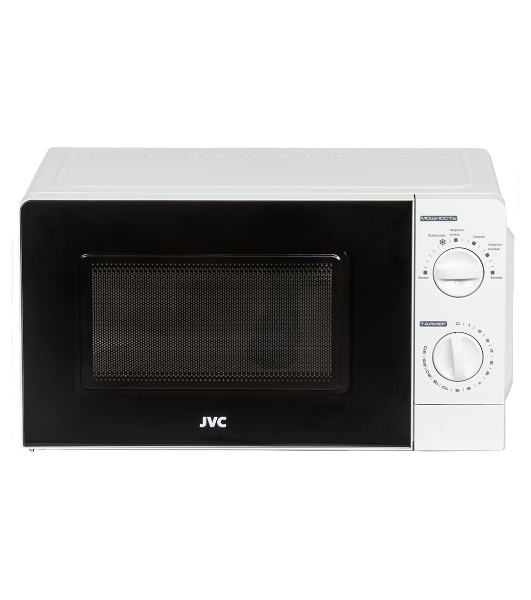 Микроволновая печь JVC JK-MW123M белый, 20 л, 700 Вт, переключатели - поворотный механизм