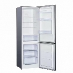 Холодильник Kraft KF-DC290X серый металлик двухкамерный 220/70л морозилка снизу, фото2