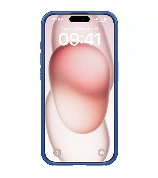 Чехол Super Frosted Shield Pro, синий, (AP IP15 Pro)