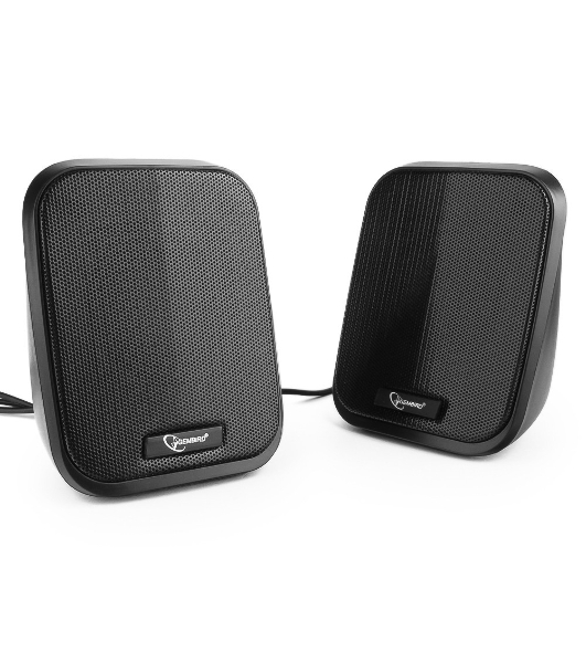 Акустическая система 2.0 Gembird SPK-100, черный, 6 Вт, рег. громкости, USB-питание