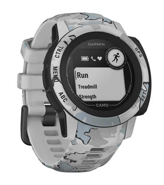 Умные часы Garmin Instinct 2S Camo Edition, 1.1' MIP, Bluetooth, ANT+, 10 ATM, черный / серый / камуфляж