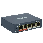 Коммутатор HiWatch SWT-1105P, 4×100 Мбит/с PoE + 1×1 Гбит/с, настраиваемый, фото 1