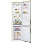 Холодильник LG GA-B509CEWL бежевый двухкамерный 277/107л морозилка снизу, No Frost, фото11