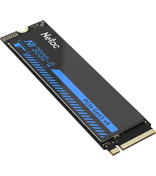 Накопитель SSD M.2 Netac 1.0Tb NV3000 Series Retail (PCI-E 3.0 x4, up to 3100/2100MBs, 3D NAND, 600TBW, NVMe 1.4, 22х80мм, heatsink)