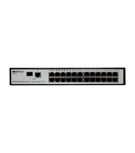 Коммутатор настраиваемый 25-портовый 100 Мбит/с ORIGO OS1225/A1A с гигабитным комбо-портом