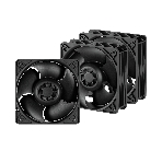 Комплект вентиляторов для корпуса Arctic S12038-4K 3 Pack черный, 120 мм, 4000 об/мин, 4 pin, фото 1