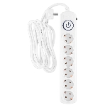 Сетевой фильтр Ippon BK-6-EU-3-10-W 3 м, 6 розеток, белый, коробка, фото2