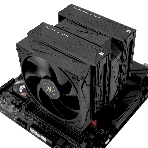 Кулер для процессора Thermalright Royal Pretor 130 черный (4-pin PWM, 158мм, Ni/Cu, 6x6мм, 1x120+1x130мм, 80.45CFM/81.88CFM, 29.4dBA/28.3dBA, 2150PM/1750RPM, S: 1200, 1700, 1851, 2011, 2066, 115X, AM4, AM5, black), фото7