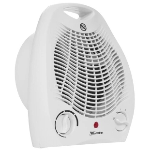 Тепловентилятор MTX FHS-2000, белый, 1000/2000 Вт, 25 м2, термостат