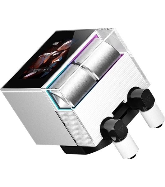 Система охлаждения Water Cooling System PCCooler DS360 Display WH (310W, 360мм, LED, белый, ARGb Pump/Fans: 3x120мм, 90.56CFM, 39.8dBA, 2500RPM/Pump height 65мм, 15dBA, 2600RPM, Rad thickness 27мм/S: 1851, 1700, 1200, 115X, AM5, AM4)