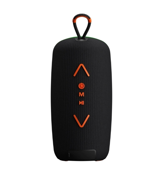 Колонка портативная Ural Молния Огонь черный/оранжевый 35W 1.1 BT/3.5Jack/USB-C 10м 2200mAh (без.бат)