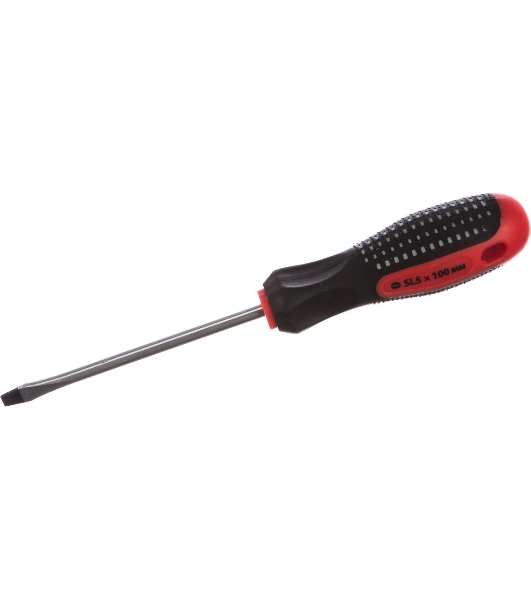 Отвертка Matrix Fusion 11419 SL5,0 х 100 мм, CrV, 3-х компонентная рукоятка 'anti slip'
