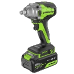 Гайковерт Greenworks GD24IW400 аккум. патрон:квад.1/2' (3802907CUG), фото 1