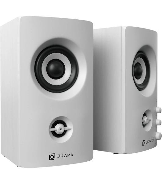 Акустическая система Oklick OK-164 2.0 белый 30Вт