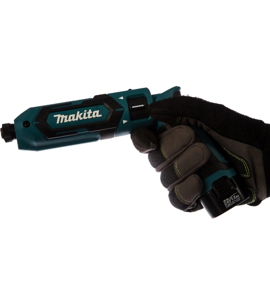 Отвертка аккумуляторная MAKITA TD022DSEак уд 7.2В 2х1Ач Li-Ion 2450об/м 25Нм 1/4'' 0.56кг сумка подсветка