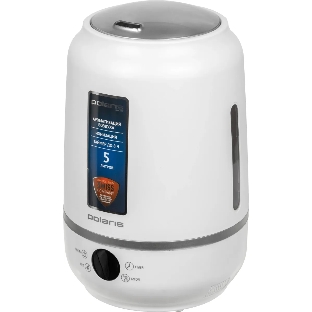 Увлажнитель воздуха Polaris PUH-7205Di белый, 45 м², 7 л, ионизация, гигростат