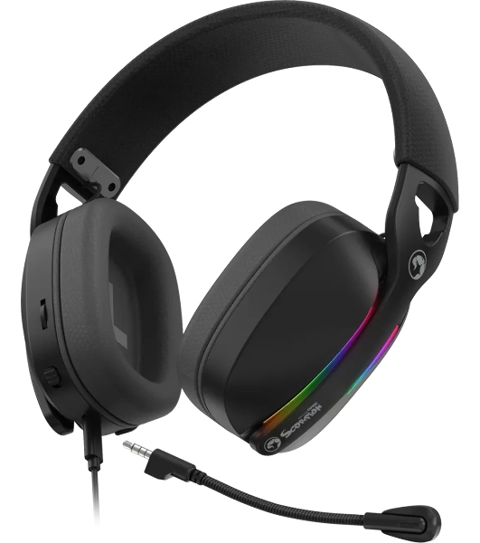 Гарнитура Marvo Pulz 70S Gaming Headset чёрный, проводная, USB, 7.1 Surround, RGB-подсветка