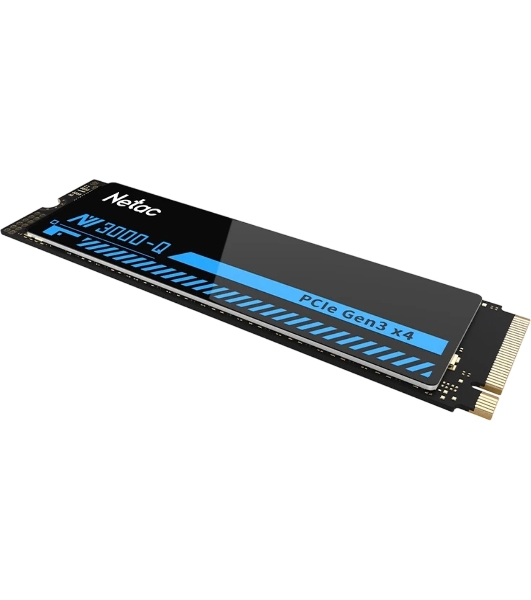 Накопитель SSD M.2 Netac 1.0Tb NV3000 Series Retail (PCI-E 3.0 x4, up to 3100/2100MBs, 3D NAND, 600TBW, NVMe 1.4, 22х80мм, heatsink)