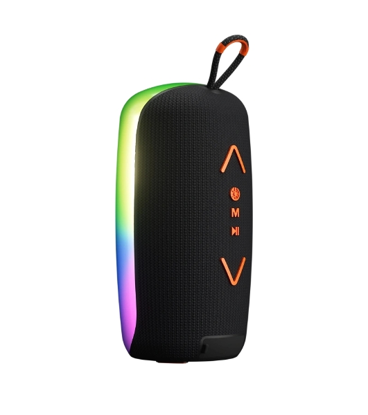 Колонка портативная Ural Молния Огонь черный/оранжевый 35W 1.1 BT/3.5Jack/USB-C 10м 2200mAh (без.бат)