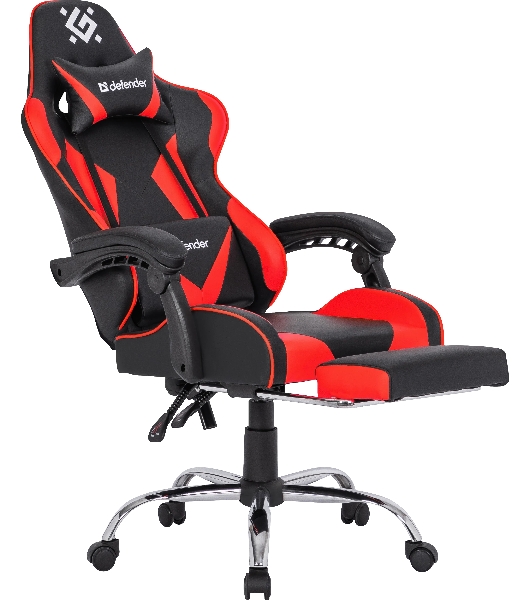 Кресло игровое Defender PILOT RED/BLACK