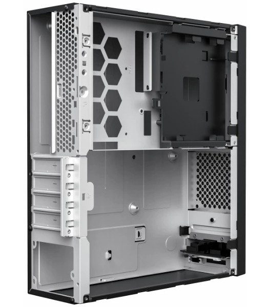 Компьютерный корпус с блоком питания 300Вт. Foxline FL-1001 mATX case, black, w/PSU TFX 300W, w/2xUSB2.0+2xUSB3.0, w/1xcombo audio, w/pwr cord, w/8cm FAN