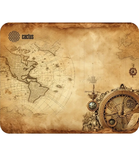Коврик для мыши Cactus Vintage map 250x200x3мм (CS-MP-D10S)