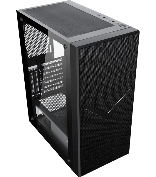 Компьютерный корпус Accord 3501 черный без БП ATX 2xUSB 2.0 1xUSB 3.0 1xUSB3.1 audio bott PSU