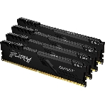 Оперативная память Kingston Fury Beast, DDR4, 64GB (4x16GB), 3600MHz, CL18, DIMM, радиатор, черный, фото 1