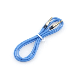 Кабель аудио Cablexpert CCAB-01-35MM-1MU, 3.5 Jack (M)/3.5 Jack (M), синий. 1м, блистер