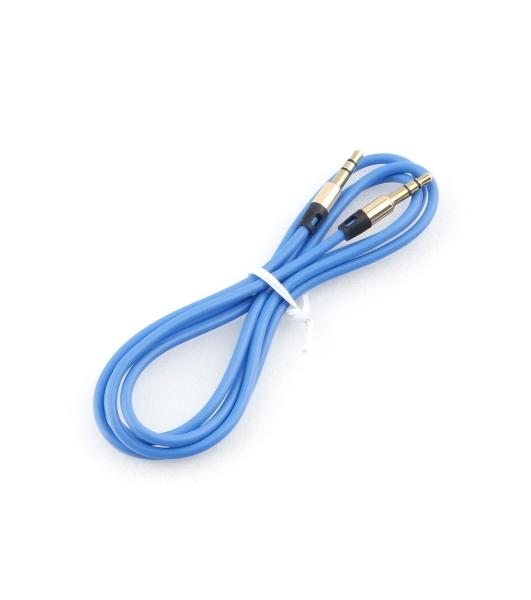 Кабель аудио Cablexpert CCAB-01-35MM-1MU, 3.5 Jack (M)/3.5 Jack (M), синий. 1м, блистер