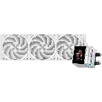 Система охлаждения Water Cooling System PCCooler DS360 Display WH (310W, 360мм, LED, белый, ARGb Pump/Fans: 3x120мм, 90.56CFM, 39.8dBA, 2500RPM/Pump height 65мм, 15dBA, 2600RPM, Rad thickness 27мм/S: 1851, 1700, 1200, 115X, AM5, AM4), фото 1
