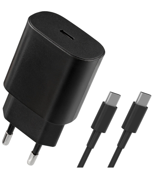 Сетевое зарядное устройство Defender UPA-125 25W,USB C,кабель Type-C,черный