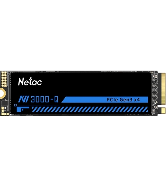 Накопитель SSD M.2 Netac 1.0Tb NV3000 Series Retail (PCI-E 3.0 x4, up to 3100/2100MBs, 3D NAND, 600TBW, NVMe 1.4, 22х80мм, heatsink)