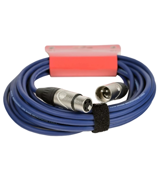 Кабель микрофонный FORCE FMC-05/6 BLXLR (M) - XLR (F), высококачественный балансный, малошумящий с проводниками из безкислородной меди OFC, диаметр 6 мм, профессиональные металлические разъемы, длина 3 м, цвет синий