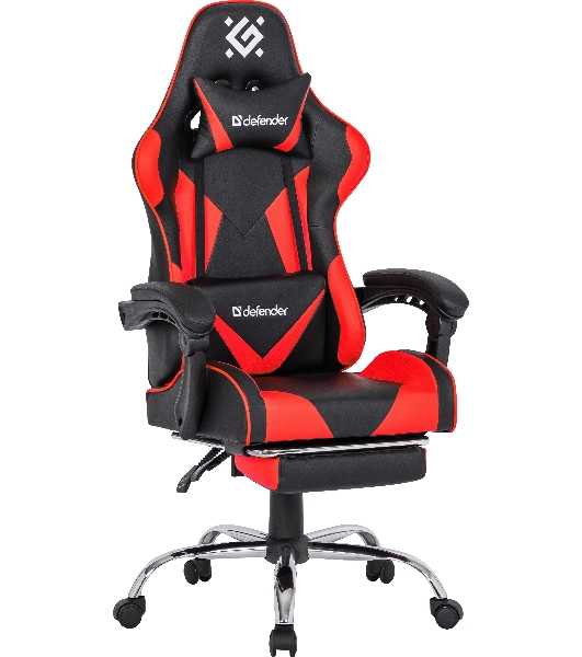 Кресло игровое Defender PILOT RED/BLACK