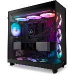 Вентилятор для корпуса Case Cooler NZXT F360 RGb Core (120x120x25мм, 4-pin PWM, RGb, 75.12CFM, 30dBA, 2400RPM, Black, Single-Frame RGb Fan Unit), фото3