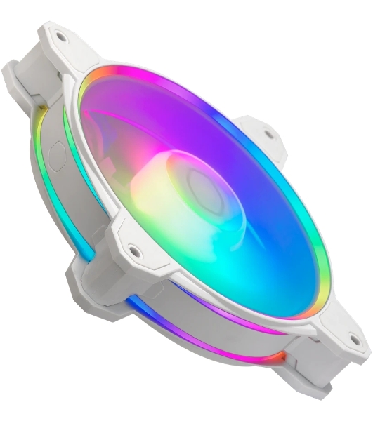 Вентилятор для корпуса Cooler Master MasterFan MF120 Halo2 ARGb 120х120x25 белый 4-pin 27дБ (MFL-B2DW-21NP2-R2) Ret