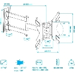Кронштейн для телевизора Arm Media LCD-205 черный, 14'-42' макс. 25 кг, настенный, поворот и наклон, фото4