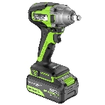 Гайковерт Greenworks GD24IW400 аккум. патрон:квад.1/2' (3802907CUG), фото4