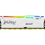 Оперативная память Kingston Fury Beast, DDR5, 16Gb (1x16Gb), 5600MHz, CL40, DIMM, радиатор, RGB, белый, фото 1