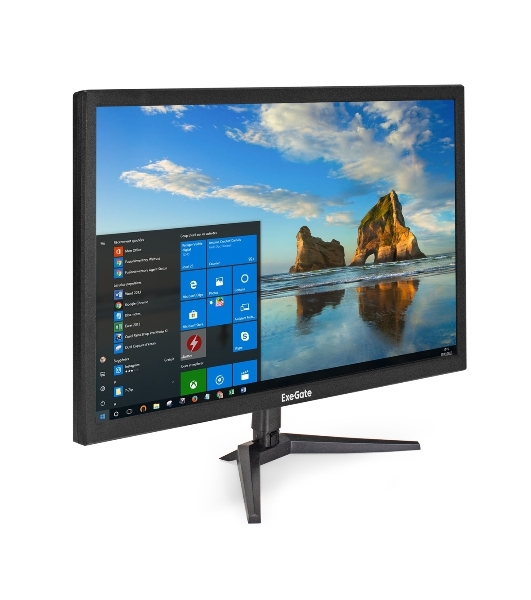 Монитор 24' ExeGate EB2400A VA 1920x1080, 75 Гц, 5 мс, 16:9, 200 кд/м², 1xHDMI, 1xVGA, черный