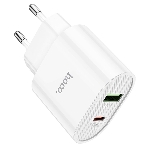 Сетевое зарядное устройство HOCO (6931474757319) C95A Lineal PD 20W+QC3.0 (белый), фото3