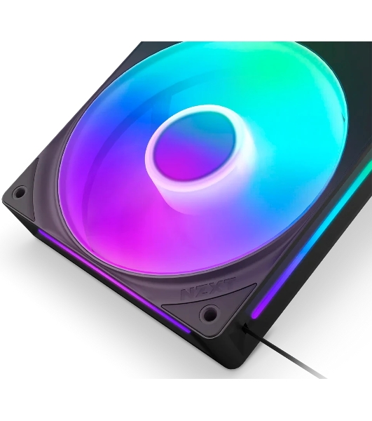 Вентилятор для корпуса Case Cooler NZXT F360 RGb Core (120x120x25мм, 4-pin PWM, RGb, 75.12CFM, 30dBA, 2400RPM, Black, Single-Frame RGb Fan Unit)