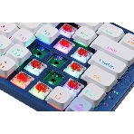 Клавиатура Redragon Eva Pro гибридная, USB Type-A, Bluetooth, радиоканал, белый/синий, фото9