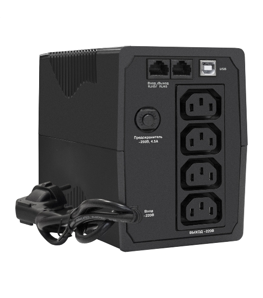 Источник бесперебойного питания ExeGate EP285579RUS SpecialPro Smart LLB-600.LCD.AVR.C13.RJ.USB 600VA/360W, LCD, AVR, 4*IEC-C13, RJ45/11, USB, черный