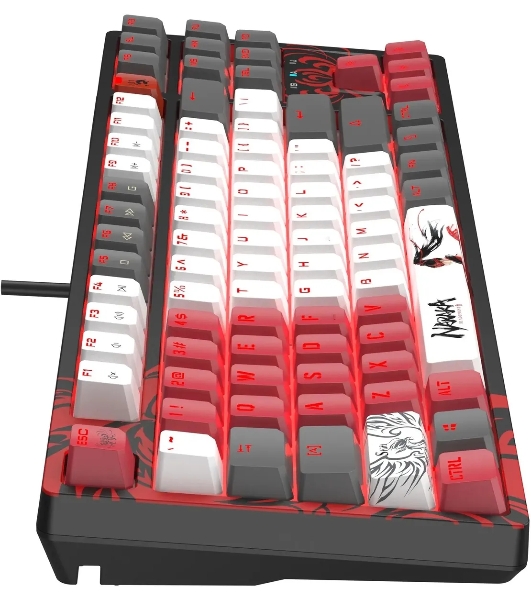 Клавиатура проводная A4Tech Bloody S87 Naraka USB черный/красный